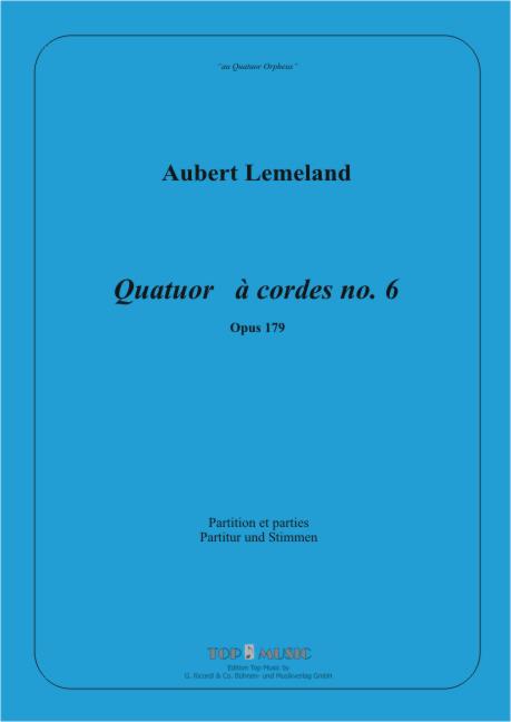 Quatuor à cordes No.6
